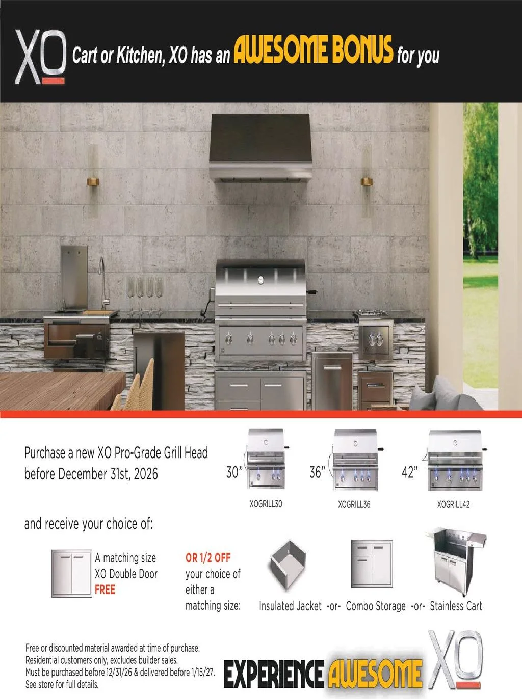 XO Appliances Awesome Grill Gifts Rebate