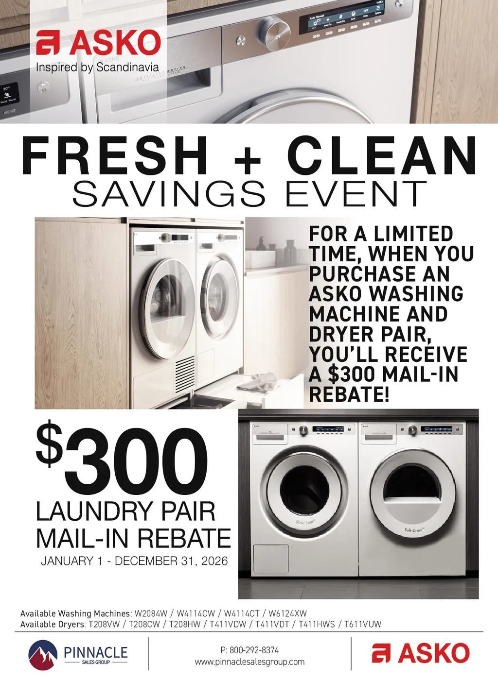 Asko Fresh + Clean Savings Event Rebate