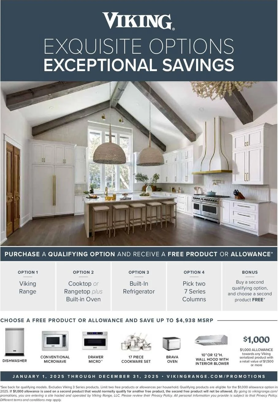 Viking Exquisite Options Exceptional Savings Rebate