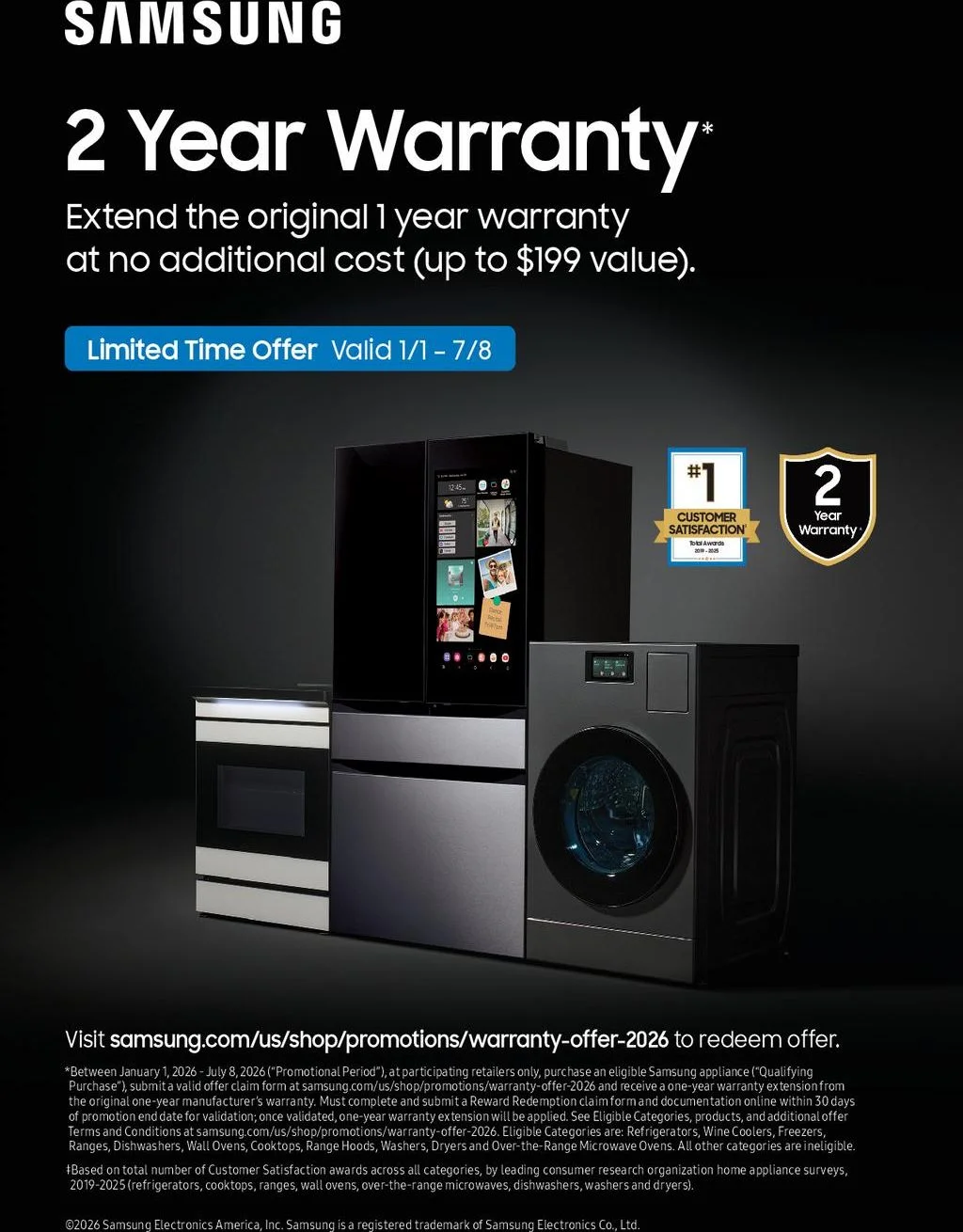 Samsung Warranty Extension Promotion