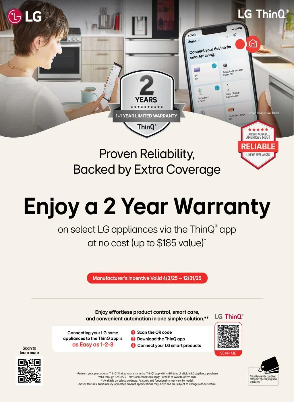 LG ThinQ Care Warranty Promo