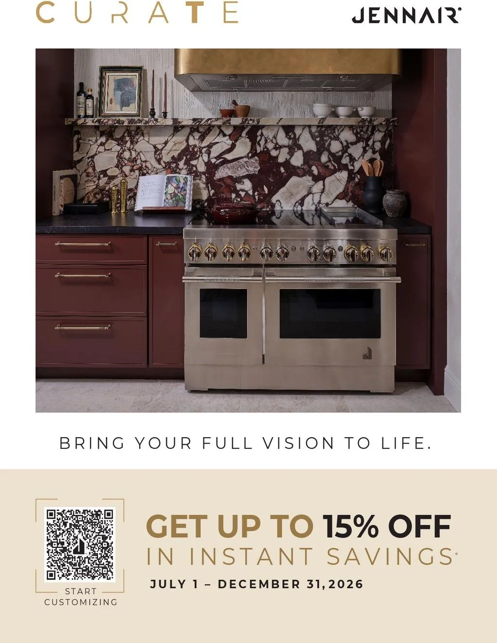 JennAir Curate Your Kitchen Rebate