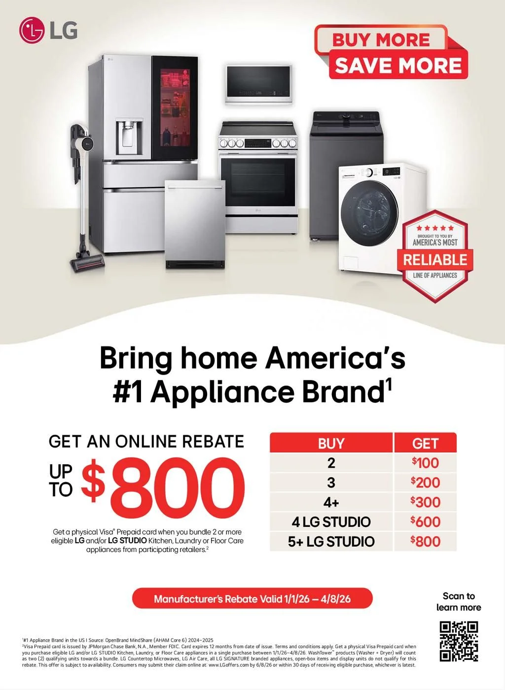 LG Buy More Save More Event Rebate