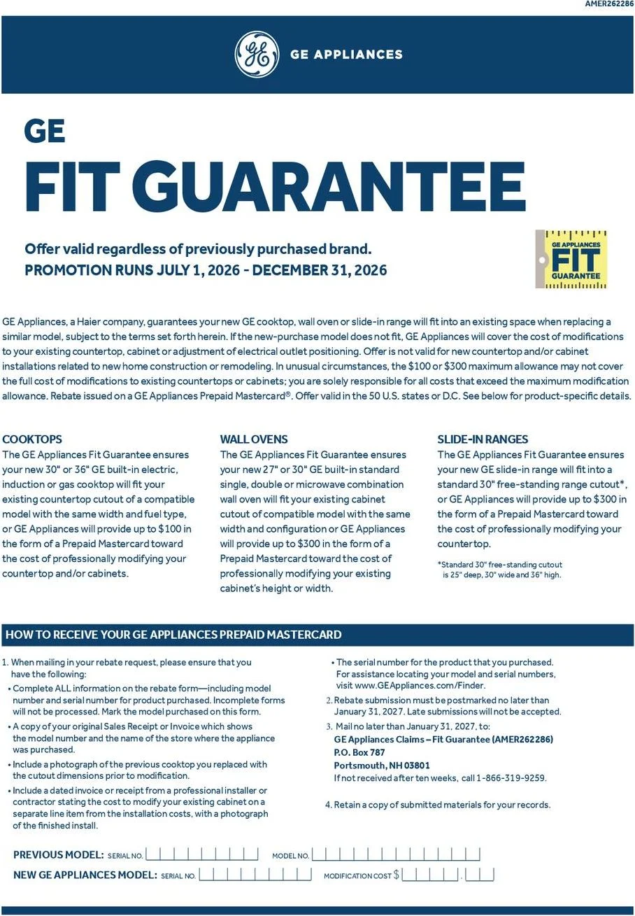 GE Fit Guarantee