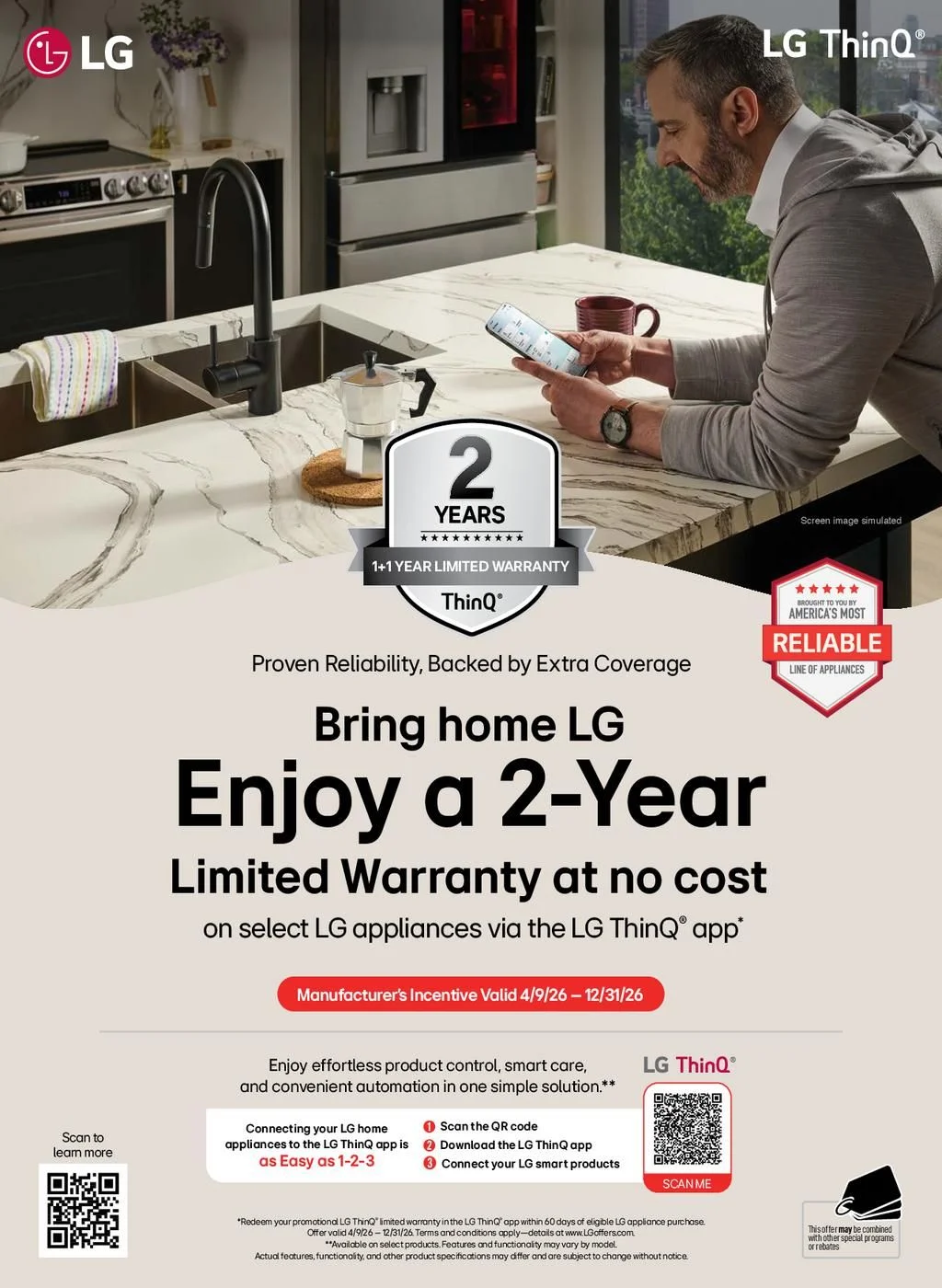 LG ThinQ Care Warranty Promo