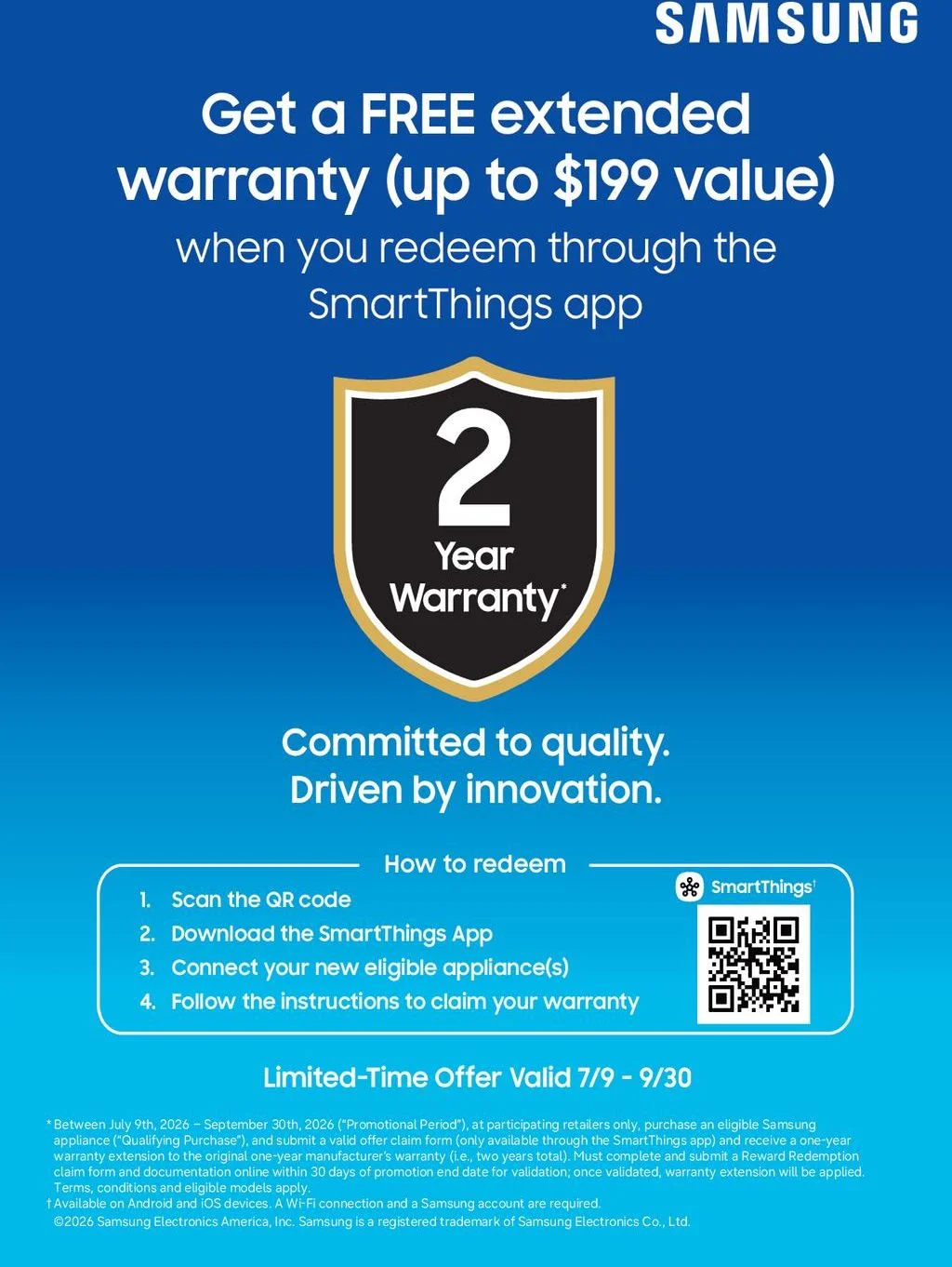 Samsung Warranty Extension Promotion