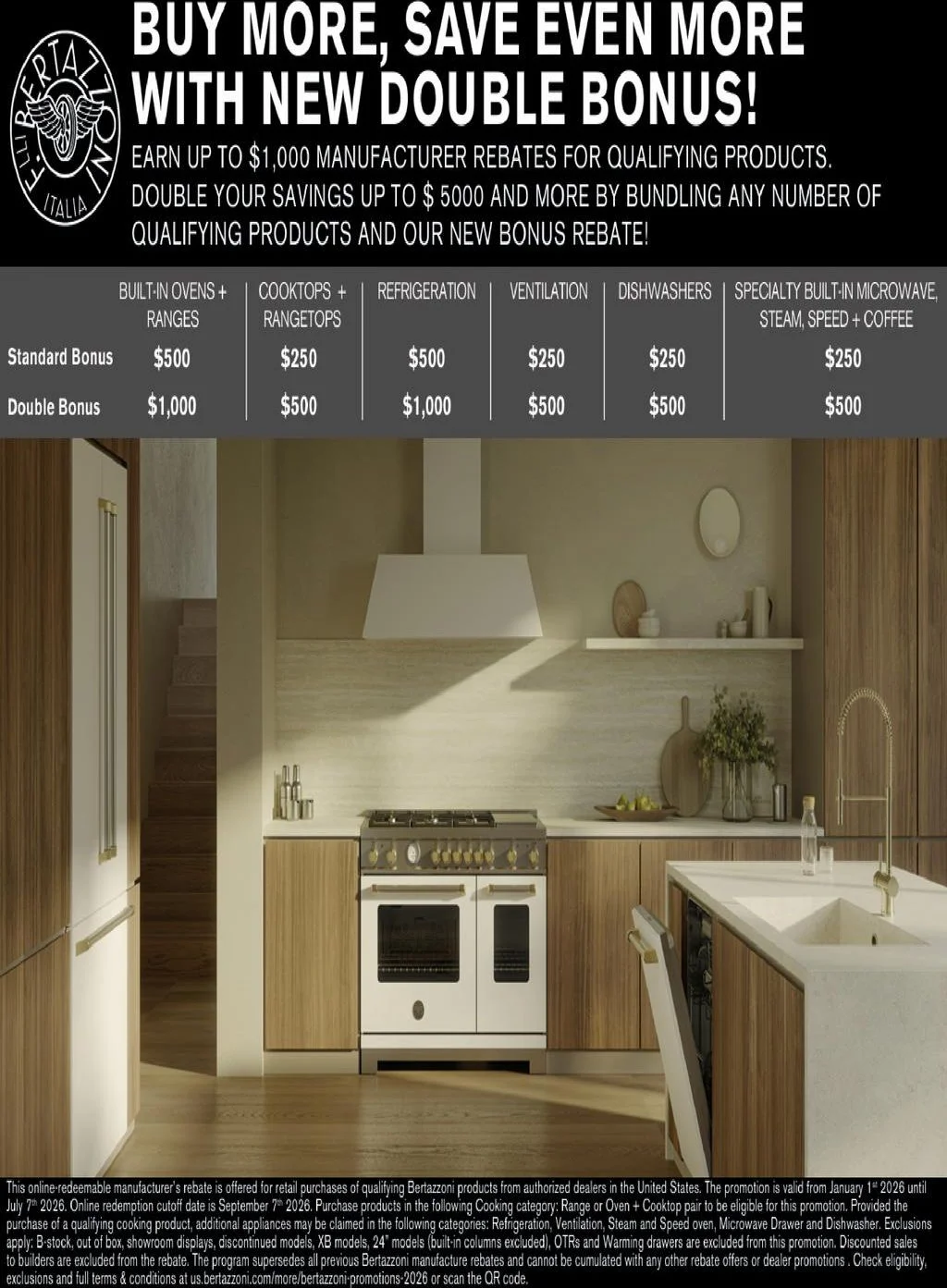 Bertazzoni Buy More Save Even More Rebate